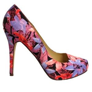 Michael Antonio Hawaiian Floral 5' Stiletto Pumps 8.5